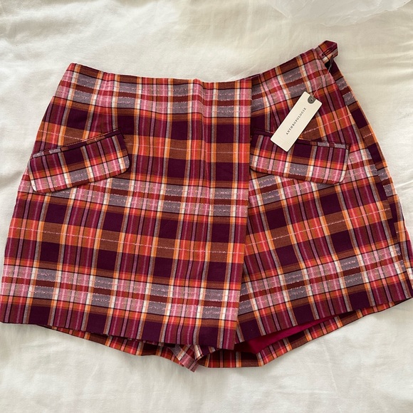 Anthropology Maeve Plaid Skort - Picture 3 of 5